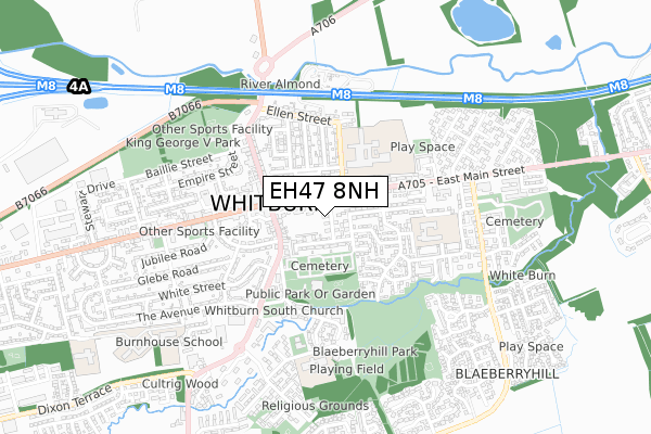 EH47 8NH map - small scale - OS Open Zoomstack (Ordnance Survey) EH47 8NH map - small scale - OS Open Zoomstack (Ordnance Survey)