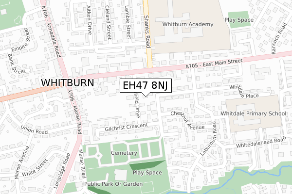 EH47 8NJ map - large scale - OS Open Zoomstack (Ordnance Survey) EH47 8NJ map - large scale - OS Open Zoomstack (Ordnance Survey)