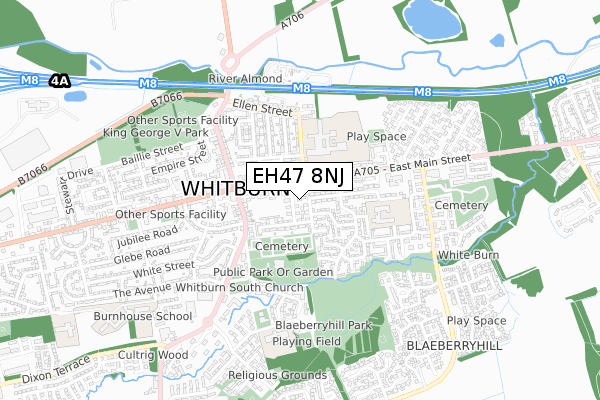 EH47 8NJ map - small scale - OS Open Zoomstack (Ordnance Survey) EH47 8NJ map - small scale - OS Open Zoomstack (Ordnance Survey)