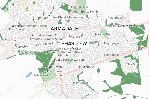 EH48 2FW map - small scale - OS Open Zoomstack (Ordnance Survey) EH48 2FW map - small scale - OS Open Zoomstack (Ordnance Survey)