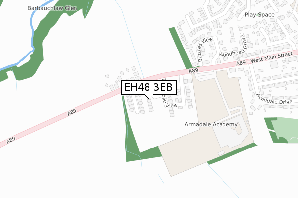 EH48 3EB map - large scale - OS Open Zoomstack (Ordnance Survey) EH48 3EB map - large scale - OS Open Zoomstack (Ordnance Survey)