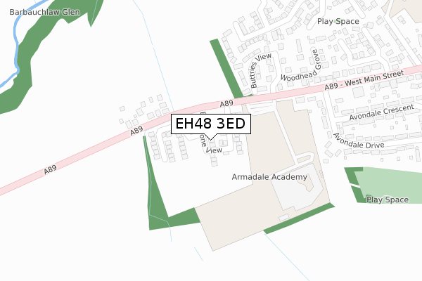 EH48 3ED map - large scale - OS Open Zoomstack (Ordnance Survey) EH48 3ED map - large scale - OS Open Zoomstack (Ordnance Survey)