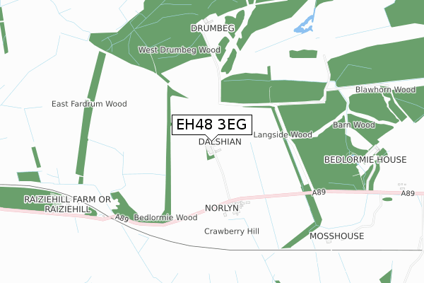 EH48 3EG map - small scale - OS Open Zoomstack (Ordnance Survey) EH48 3EG map - small scale - OS Open Zoomstack (Ordnance Survey)