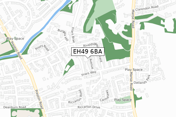 EH49 6BA map - large scale - OS Open Zoomstack (Ordnance Survey) EH49 6BA map - large scale - OS Open Zoomstack (Ordnance Survey)
