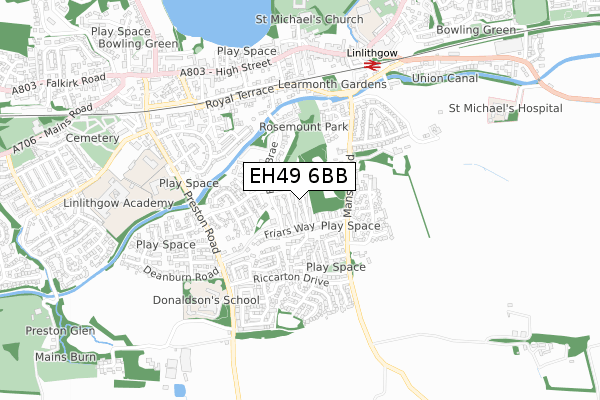 EH49 6BB map - small scale - OS Open Zoomstack (Ordnance Survey) EH49 6BB map - small scale - OS Open Zoomstack (Ordnance Survey)