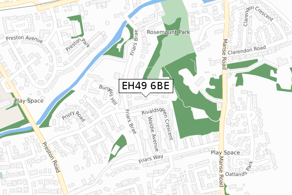 EH49 6BE map - large scale - OS Open Zoomstack (Ordnance Survey) EH49 6BE map - large scale - OS Open Zoomstack (Ordnance Survey)