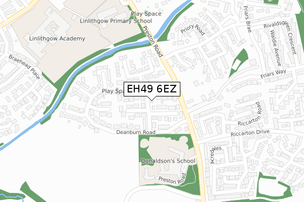 EH49 6EZ map - large scale - OS Open Zoomstack (Ordnance Survey) EH49 6EZ map - large scale - OS Open Zoomstack (Ordnance Survey)