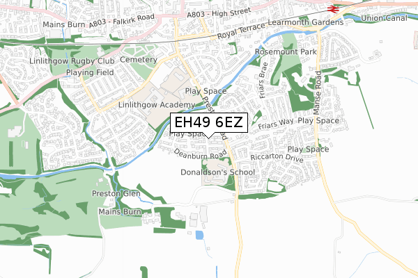 EH49 6EZ map - small scale - OS Open Zoomstack (Ordnance Survey) EH49 6EZ map - small scale - OS Open Zoomstack (Ordnance Survey)