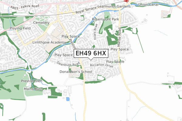 EH49 6HX map - small scale - OS Open Zoomstack (Ordnance Survey) EH49 6HX map - small scale - OS Open Zoomstack (Ordnance Survey)