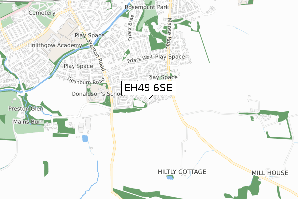 EH49 6SE map - small scale - OS Open Zoomstack (Ordnance Survey) EH49 6SE map - small scale - OS Open Zoomstack (Ordnance Survey)