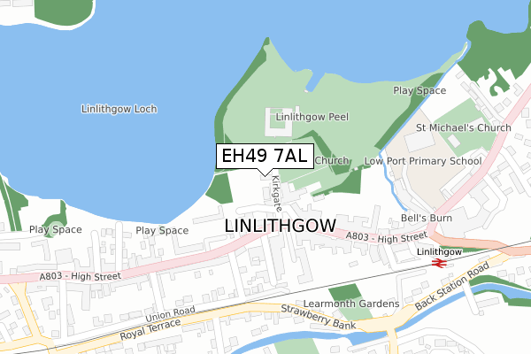 EH49 7AL map - large scale - OS Open Zoomstack (Ordnance Survey) EH49 7AL map - large scale - OS Open Zoomstack (Ordnance Survey)