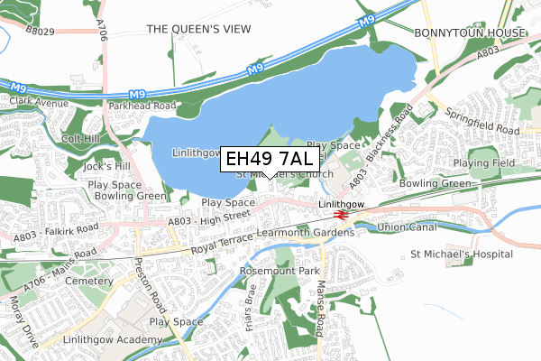 EH49 7AL map - small scale - OS Open Zoomstack (Ordnance Survey) EH49 7AL map - small scale - OS Open Zoomstack (Ordnance Survey)