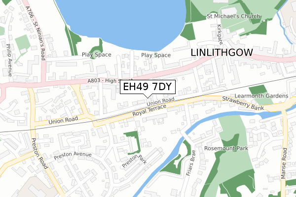 EH49 7DY map - large scale - OS Open Zoomstack (Ordnance Survey) EH49 7DY map - large scale - OS Open Zoomstack (Ordnance Survey)