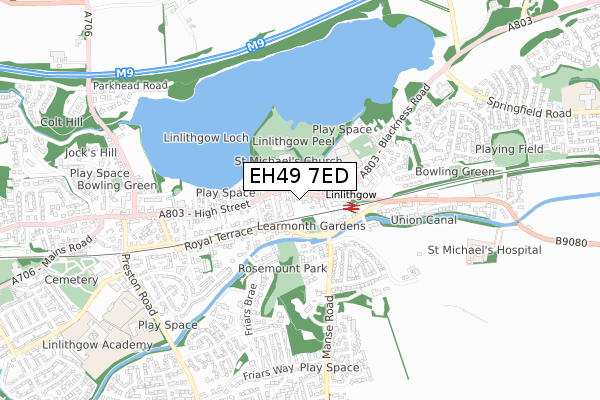 EH49 7ED map - small scale - OS Open Zoomstack (Ordnance Survey) EH49 7ED map - small scale - OS Open Zoomstack (Ordnance Survey)