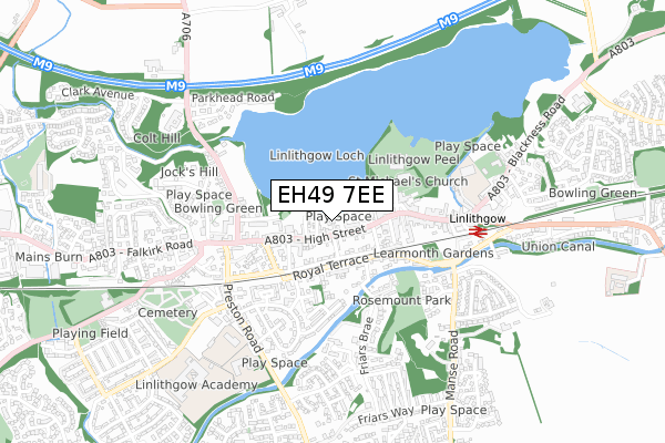 EH49 7EE map - small scale - OS Open Zoomstack (Ordnance Survey) EH49 7EE map - small scale - OS Open Zoomstack (Ordnance Survey)