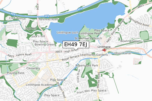 EH49 7EJ map - small scale - OS Open Zoomstack (Ordnance Survey) EH49 7EJ map - small scale - OS Open Zoomstack (Ordnance Survey)