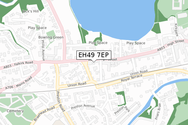 EH49 7EP map - large scale - OS Open Zoomstack (Ordnance Survey) EH49 7EP map - large scale - OS Open Zoomstack (Ordnance Survey)