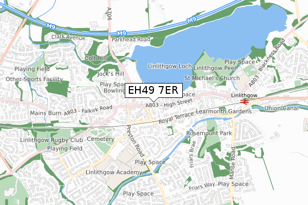 EH49 7ER map - small scale - OS Open Zoomstack (Ordnance Survey) EH49 7ER map - small scale - OS Open Zoomstack (Ordnance Survey)