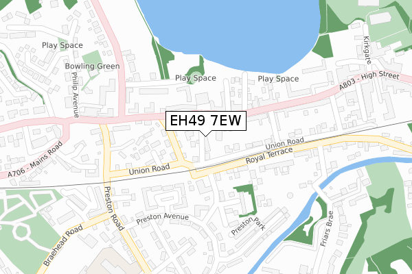EH49 7EW map - large scale - OS Open Zoomstack (Ordnance Survey) EH49 7EW map - large scale - OS Open Zoomstack (Ordnance Survey)