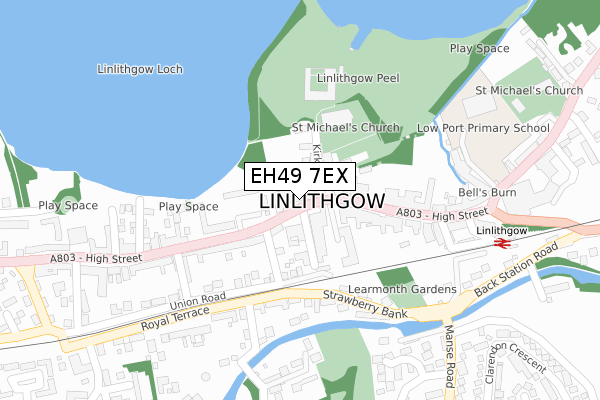 EH49 7EX map - large scale - OS Open Zoomstack (Ordnance Survey) EH49 7EX map - large scale - OS Open Zoomstack (Ordnance Survey)