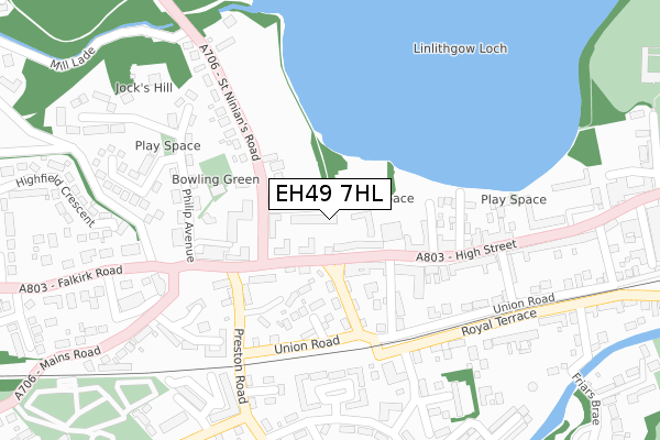 EH49 7HL map - large scale - OS Open Zoomstack (Ordnance Survey) EH49 7HL map - large scale - OS Open Zoomstack (Ordnance Survey)