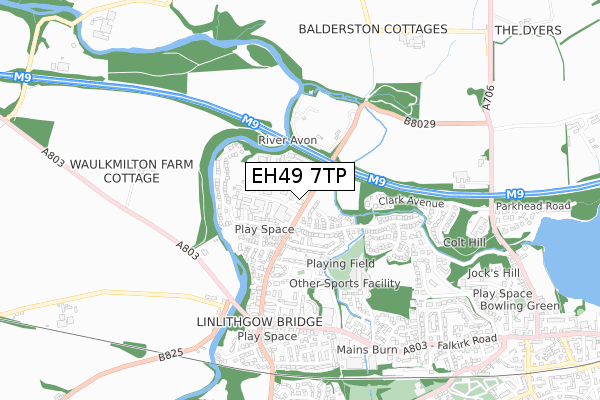 EH49 7TP map - small scale - OS Open Zoomstack (Ordnance Survey) EH49 7TP map - small scale - OS Open Zoomstack (Ordnance Survey)