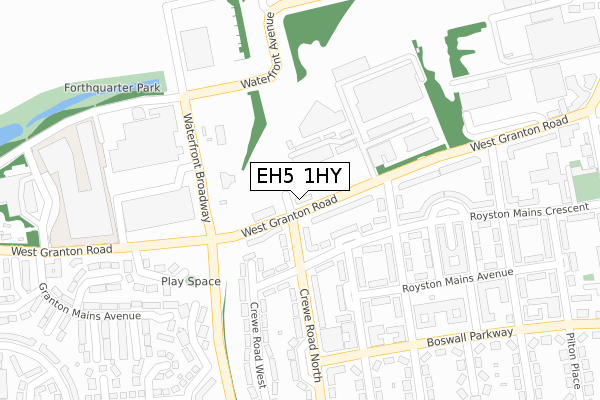 EH5 1HY map - large scale - OS Open Zoomstack (Ordnance Survey) EH5 1HY map - large scale - OS Open Zoomstack (Ordnance Survey)