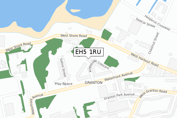 EH5 1RU map - large scale - OS Open Zoomstack (Ordnance Survey) EH5 1RU map - large scale - OS Open Zoomstack (Ordnance Survey)