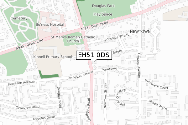 EH51 0DS map - large scale - OS Open Zoomstack (Ordnance Survey) EH51 0DS map - large scale - OS Open Zoomstack (Ordnance Survey)