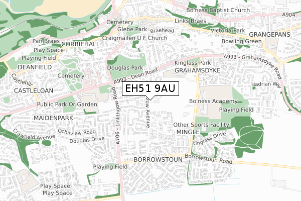 EH51 9AU map - small scale - OS Open Zoomstack (Ordnance Survey) EH51 9AU map - small scale - OS Open Zoomstack (Ordnance Survey)