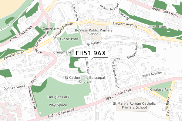 EH51 9AX map - large scale - OS Open Zoomstack (Ordnance Survey) EH51 9AX map - large scale - OS Open Zoomstack (Ordnance Survey)