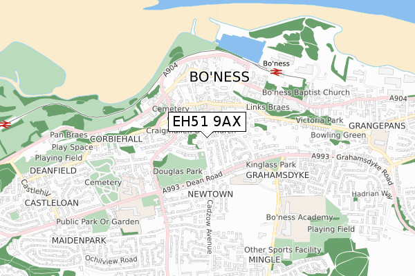 EH51 9AX map - small scale - OS Open Zoomstack (Ordnance Survey) EH51 9AX map - small scale - OS Open Zoomstack (Ordnance Survey)