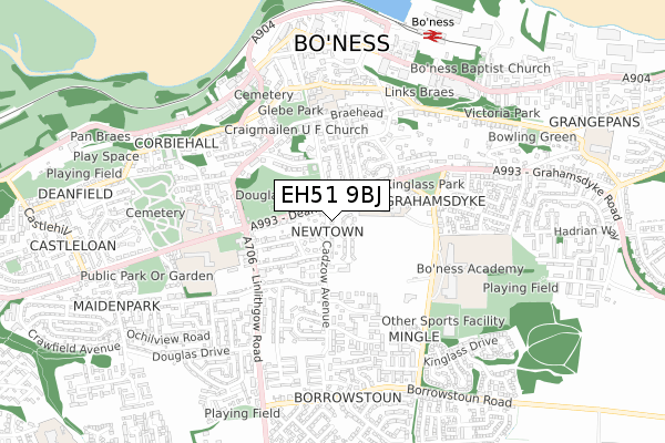 EH51 9BJ map - small scale - OS Open Zoomstack (Ordnance Survey) EH51 9BJ map - small scale - OS Open Zoomstack (Ordnance Survey)