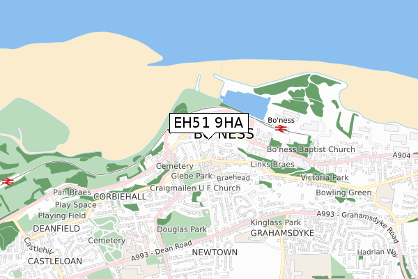 EH51 9HA map - small scale - OS Open Zoomstack (Ordnance Survey) EH51 9HA map - small scale - OS Open Zoomstack (Ordnance Survey)