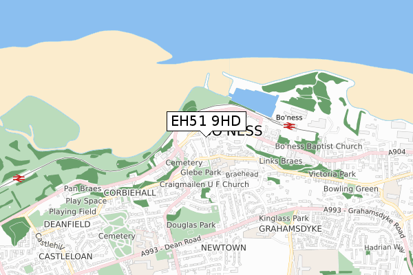 EH51 9HD map - small scale - OS Open Zoomstack (Ordnance Survey) EH51 9HD map - small scale - OS Open Zoomstack (Ordnance Survey)