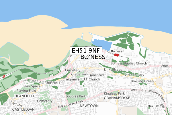 EH51 9NF map - small scale - OS Open Zoomstack (Ordnance Survey) EH51 9NF map - small scale - OS Open Zoomstack (Ordnance Survey)