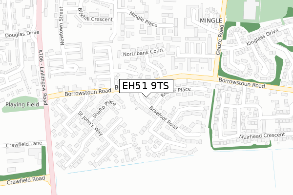 EH51 9TS map - large scale - OS Open Zoomstack (Ordnance Survey)