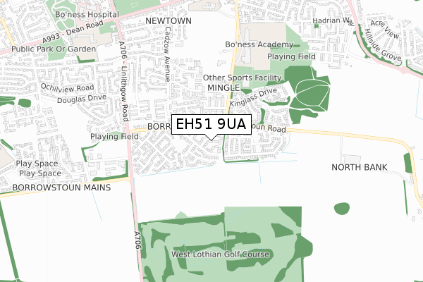 EH51 9UA map - small scale - OS Open Zoomstack (Ordnance Survey) EH51 9UA map - small scale - OS Open Zoomstack (Ordnance Survey)