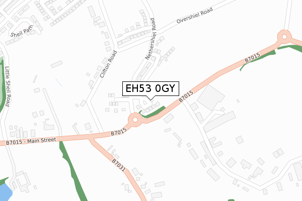 EH53 0GY map - large scale - OS Open Zoomstack (Ordnance Survey) EH53 0GY map - large scale - OS Open Zoomstack (Ordnance Survey)