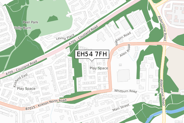 EH54 7FH map - large scale - OS Open Zoomstack (Ordnance Survey) EH54 7FH map - large scale - OS Open Zoomstack (Ordnance Survey)