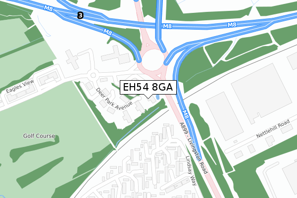 EH54 8GA map - large scale - OS Open Zoomstack (Ordnance Survey) EH54 8GA map - large scale - OS Open Zoomstack (Ordnance Survey)