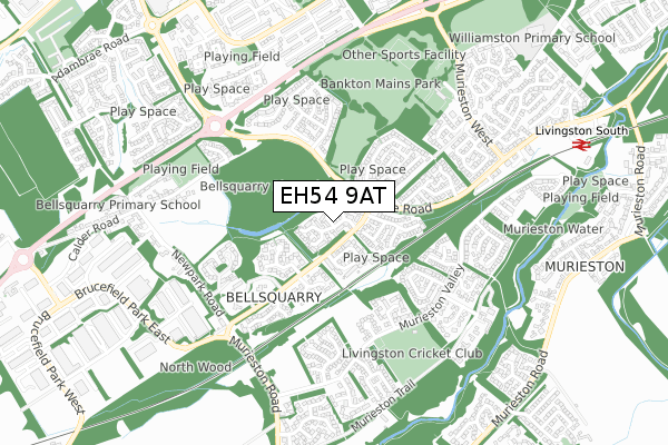 EH54 9AT map - small scale - OS Open Zoomstack (Ordnance Survey) EH54 9AT map - small scale - OS Open Zoomstack (Ordnance Survey)