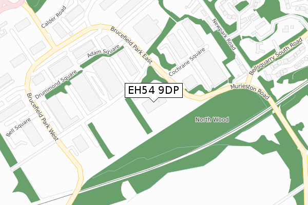 EH54 9DP map - large scale - OS Open Zoomstack (Ordnance Survey) EH54 9DP map - large scale - OS Open Zoomstack (Ordnance Survey)