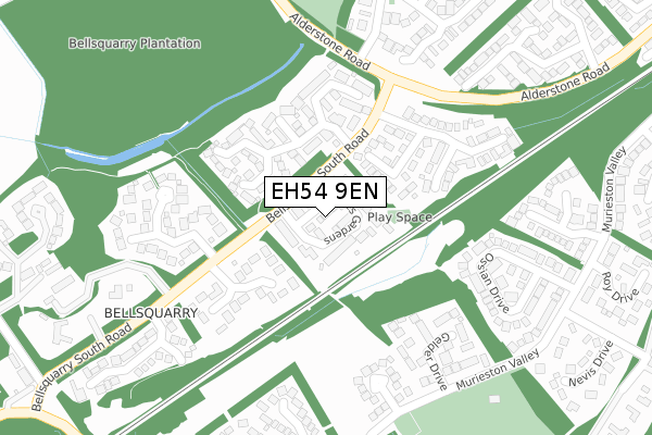 EH54 9EN map - large scale - OS Open Zoomstack (Ordnance Survey) EH54 9EN map - large scale - OS Open Zoomstack (Ordnance Survey)