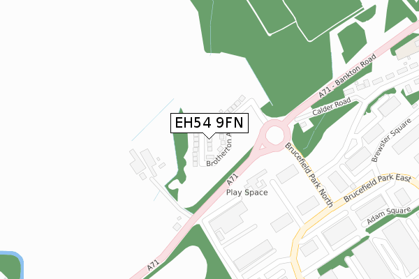 EH54 9FN map - large scale - OS Open Zoomstack (Ordnance Survey) EH54 9FN map - large scale - OS Open Zoomstack (Ordnance Survey)