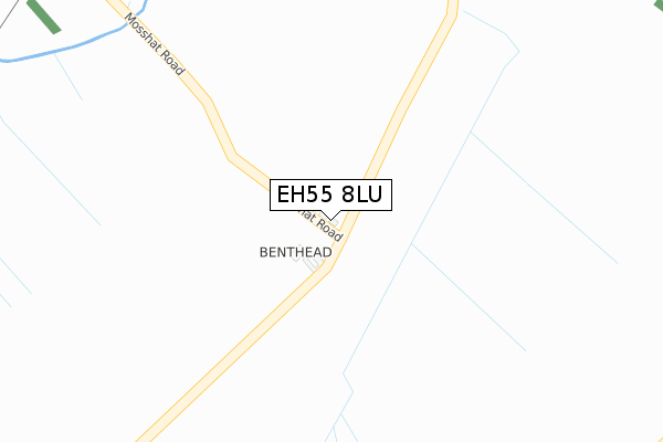 EH55 8LU map - large scale - OS Open Zoomstack (Ordnance Survey)