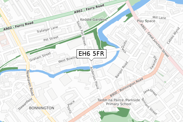 EH6 5FR map - large scale - OS Open Zoomstack (Ordnance Survey) EH6 5FR map - large scale - OS Open Zoomstack (Ordnance Survey)