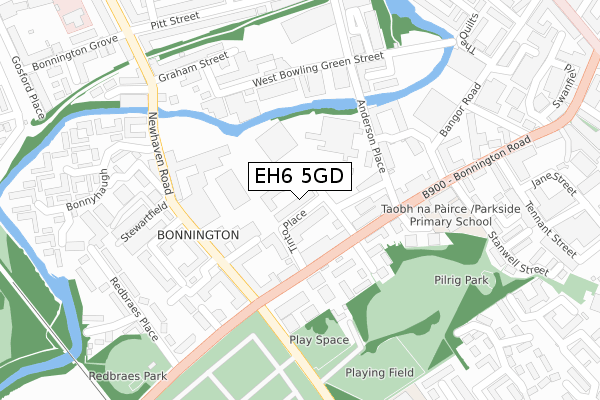 EH6 5GD map - large scale - OS Open Zoomstack (Ordnance Survey) EH6 5GD map - large scale - OS Open Zoomstack (Ordnance Survey)