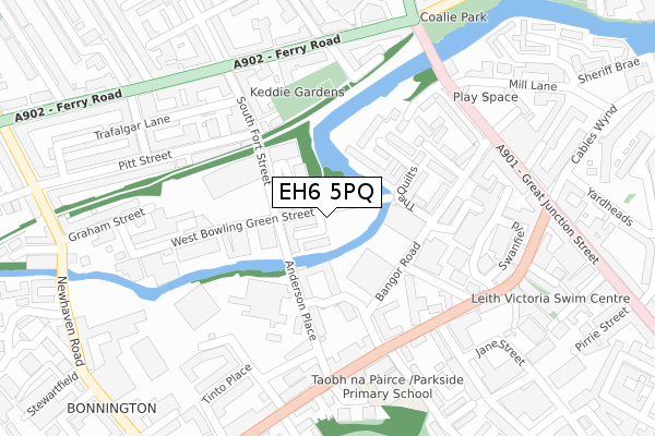EH6 5PQ map - large scale - OS Open Zoomstack (Ordnance Survey) EH6 5PQ map - large scale - OS Open Zoomstack (Ordnance Survey)