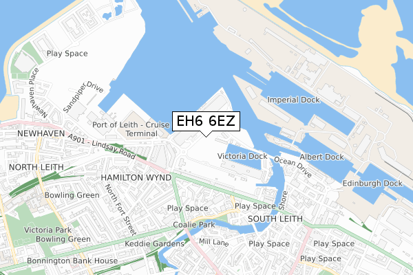 EH6 6EZ map - small scale - OS Open Zoomstack (Ordnance Survey) EH6 6EZ map - small scale - OS Open Zoomstack (Ordnance Survey)